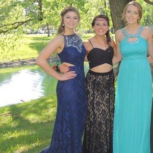 Navy Blue Prom Dress